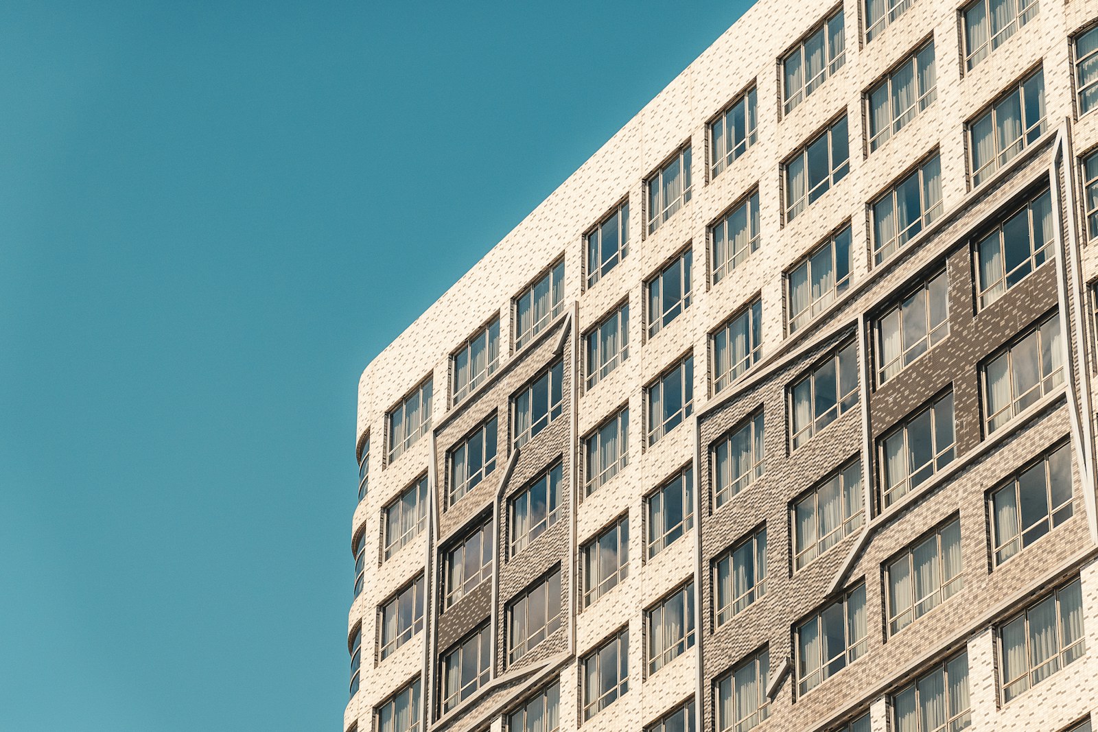 Modern multifamily apartment building exterior